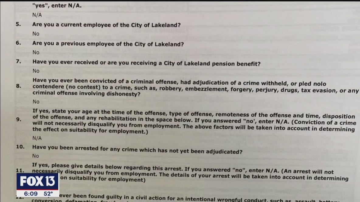 City of Lakeland bans the box